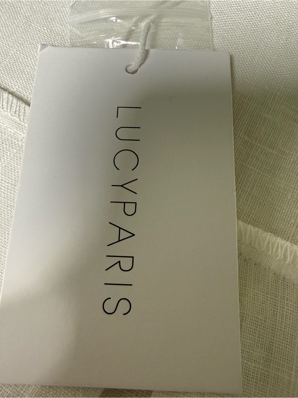 Lucy Paris White Linen Button Down Coastal Quiet Luxury Oversized Shirt M NWT - Picture 7 of 15